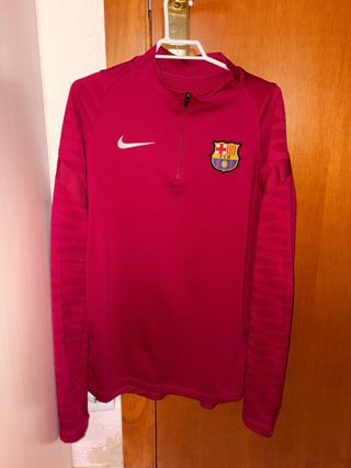 Barça Nike Sudadera Media Cremallera Roja