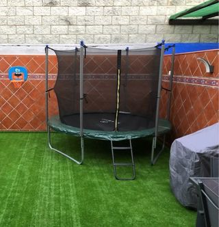 Cama Elástica Infantil con Red de Seguridad