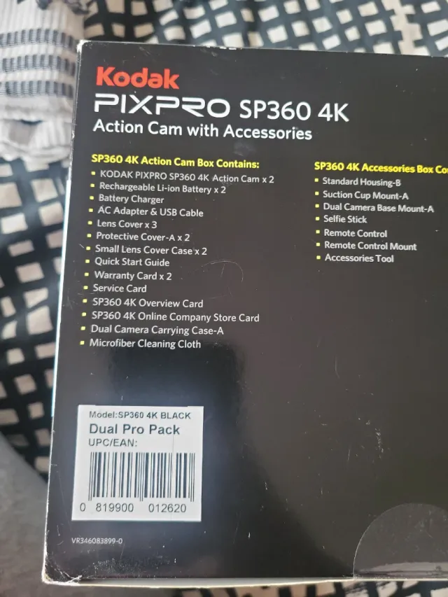 Kodak PIXPRO SP360 4K Action Cam Dual Pack