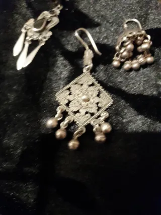 Pendientes antiguos plata