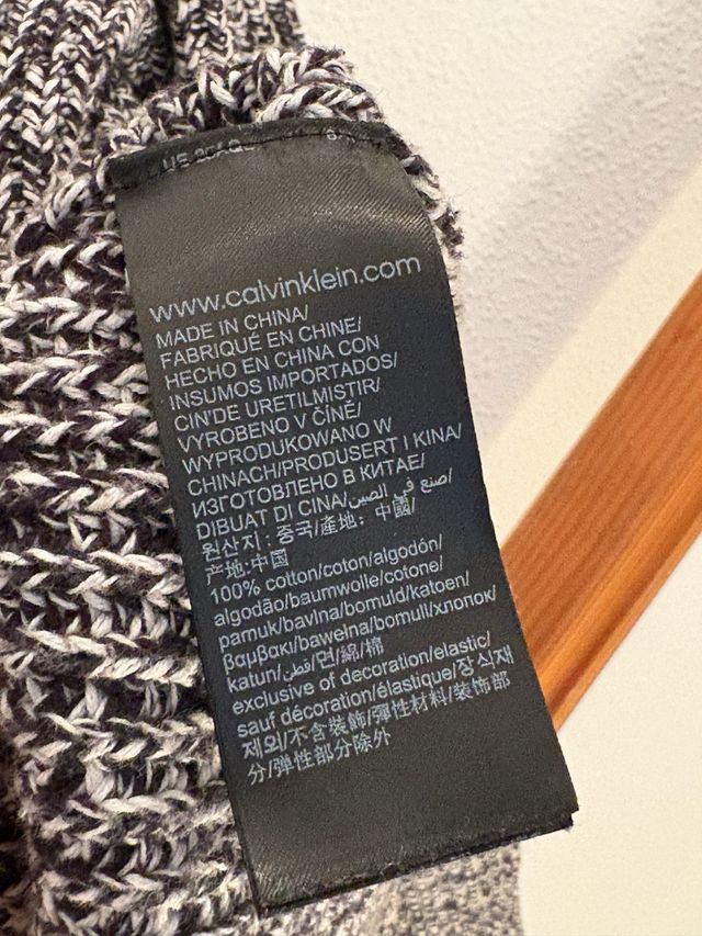 Jersey Calvin Klein Jeans gris y negro