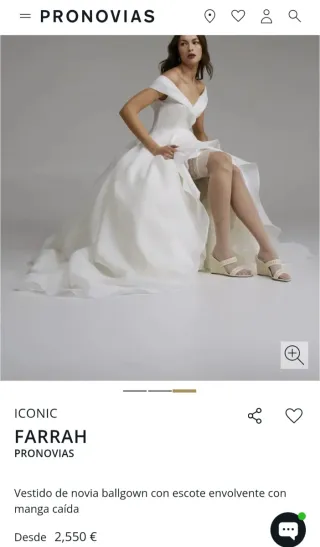 Vestido de Novia Pronovias Farrah