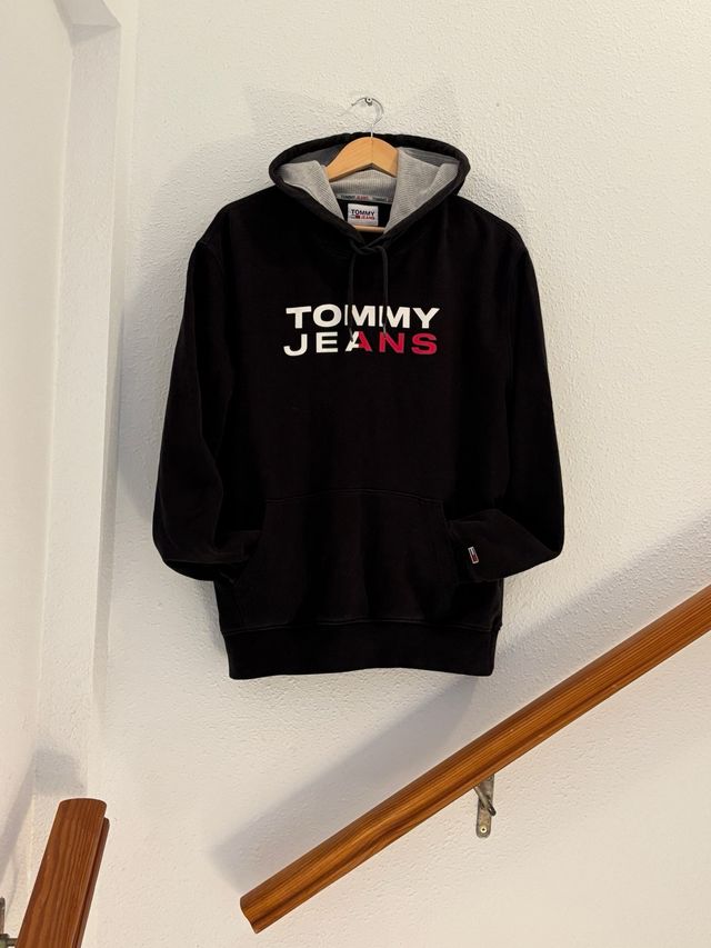 Sudadera Tommy Hilfiger Negra Hombre