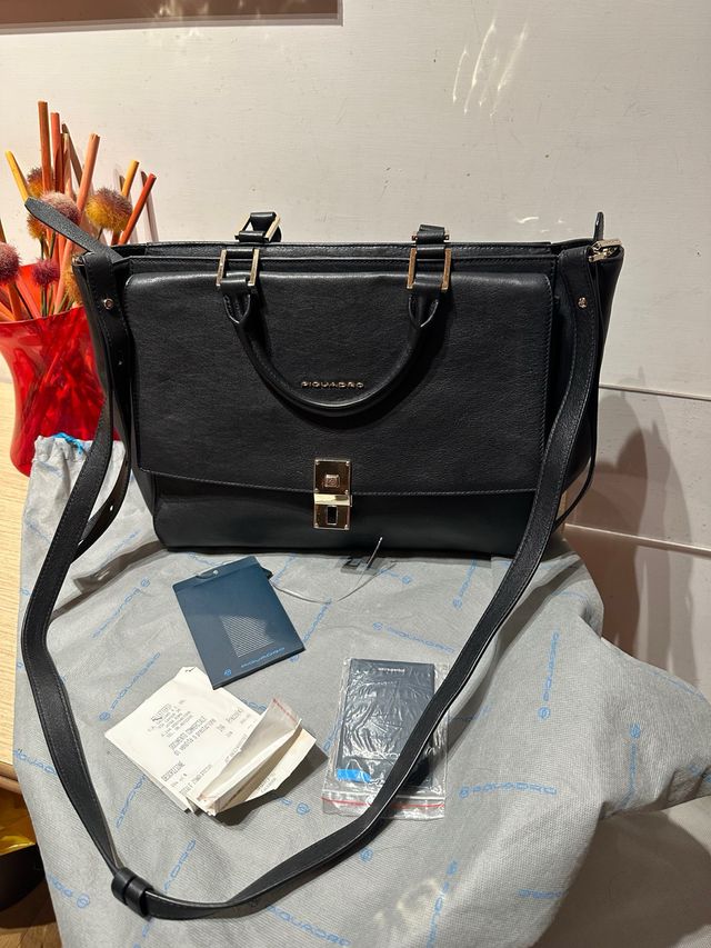 Cartella Piquadro Nera Pelle