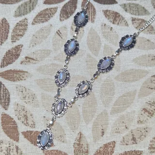 Collar Plata 925 Piedra Luna