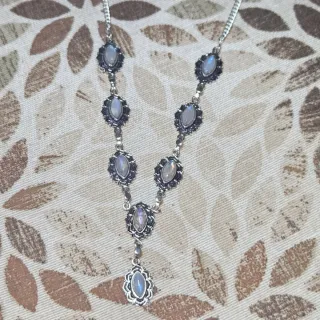 Collar Plata 925 Piedra Luna