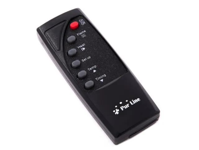 Chimenea Eléctrica PURLINE Panorámica Negra