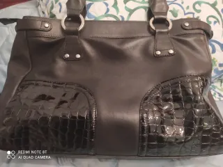 Bolso de piel negro Yanko