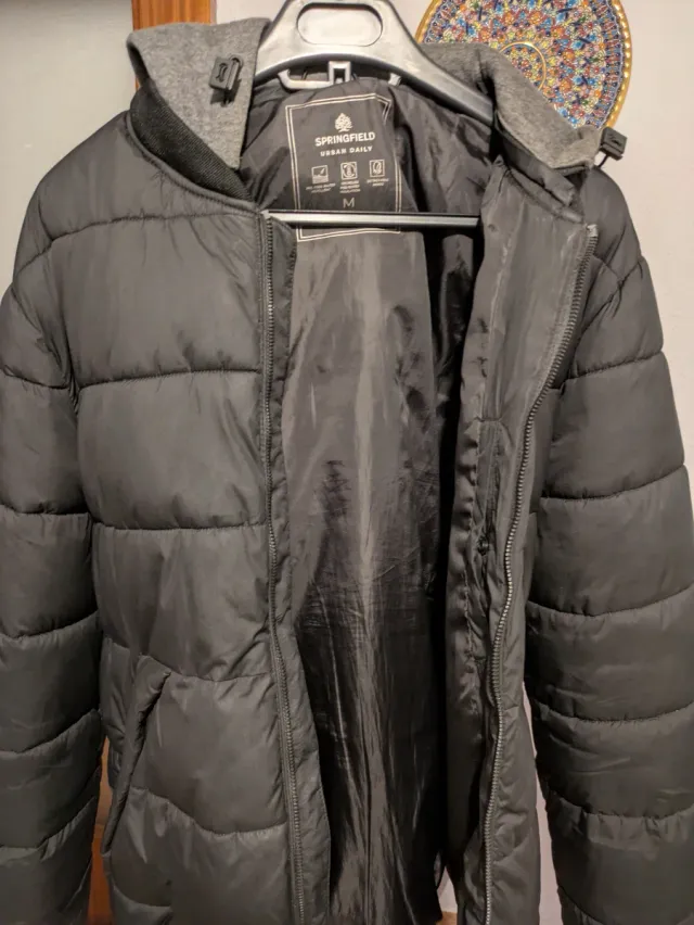 Chaqueta Springfield Negra con Capucha