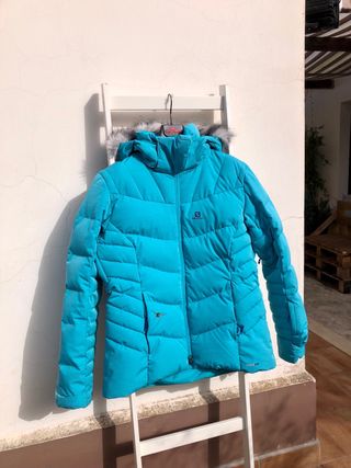 Giacca da neve Salomon Icetown donna celeste tg L