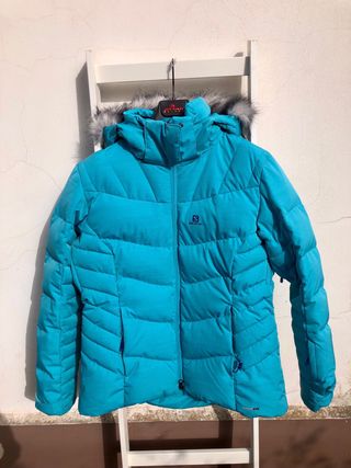 Giacca da neve Salomon Icetown donna celeste tg L