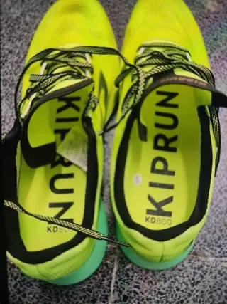 Zapatillas Kiprun Verde y Amarillo