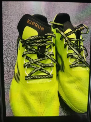 Zapatillas Kiprun Verde y Amarillo