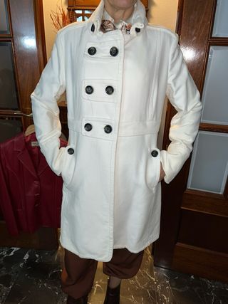 Abrigo largo blanco