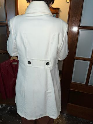 Abrigo largo blanco