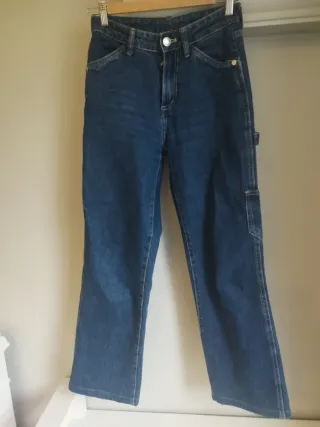 Pantalón vaquero cargo Zara