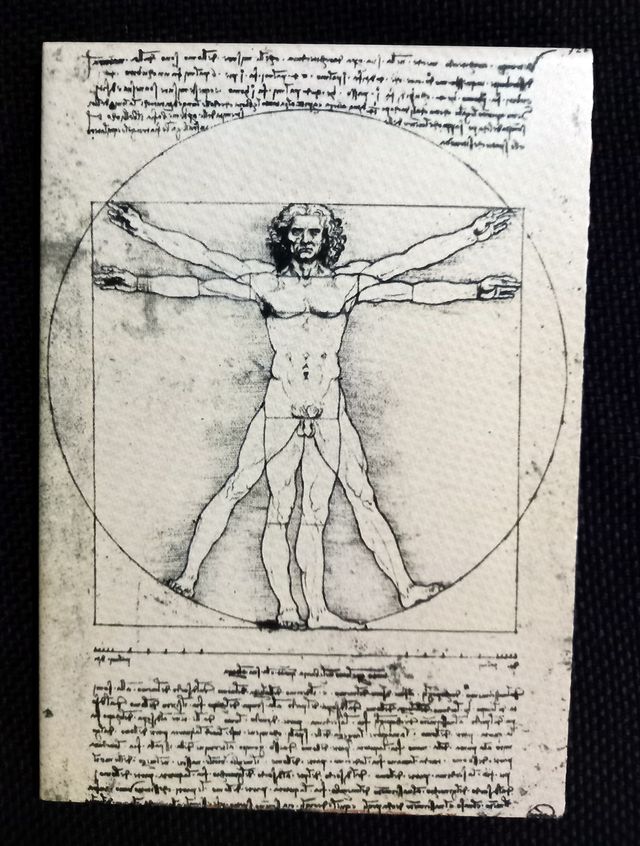 Azulejo O Homem de Vitruvio