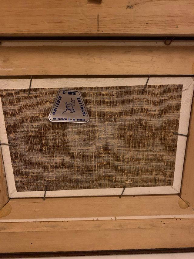 Dipinto olio su tela con cavalli