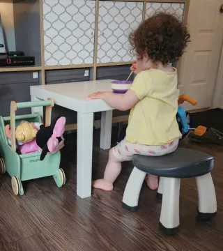 Sgabello rotondo per bambini