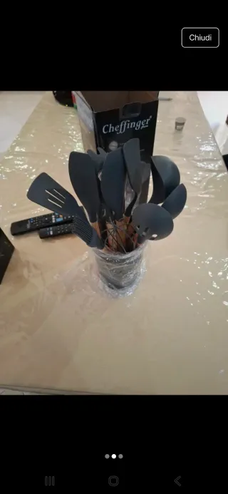 Set 12 mestoli cucina Cheffinger