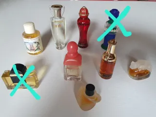 Miniature profumi assortiti vintage anni '90