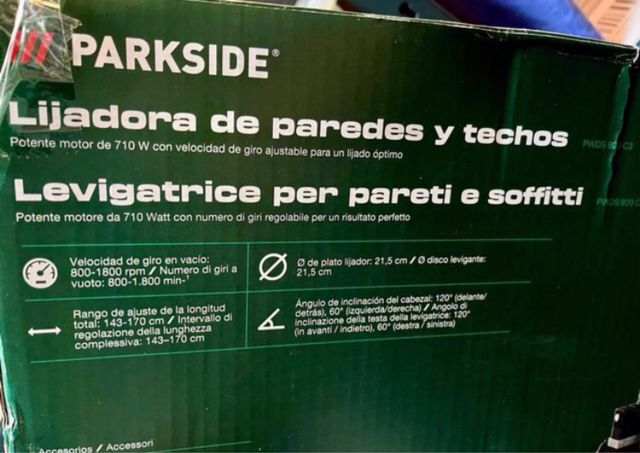 Smerigliatrice telescopica per soffitti e pareti Parkside