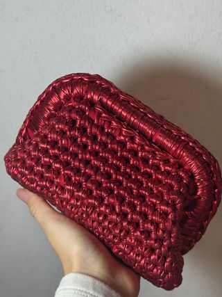 Borsetta uncinetto rossa