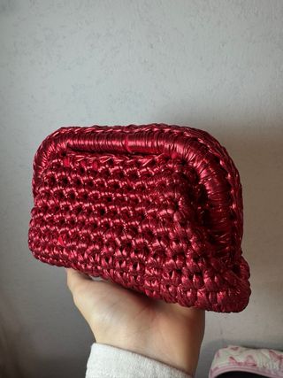 Borsetta uncinetto rossa