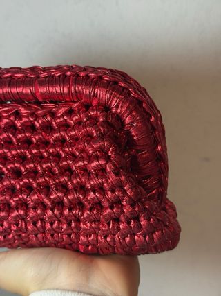 Borsetta uncinetto rossa
