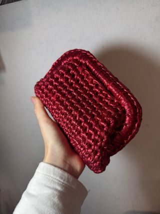 Borsetta uncinetto rossa