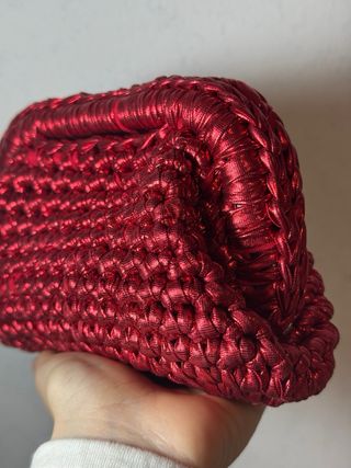 Borsetta uncinetto rossa