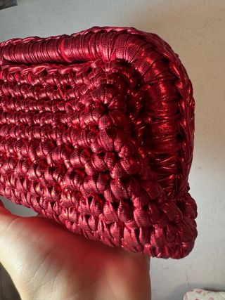 Borsetta uncinetto rossa