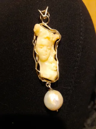 Colgante Plata Italiana Antigua