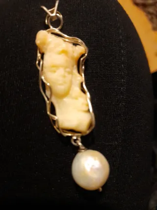 Colgante Plata Italiana Antigua