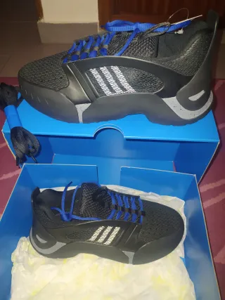 Zapatillas Adidas Kouza Dyz Negras y Azules