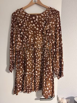 Vestido Zara Marrón Talla M