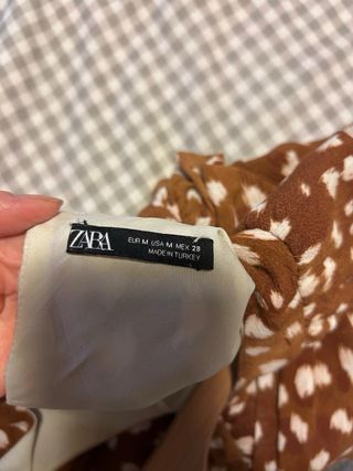 Vestido Zara Marrón Talla M