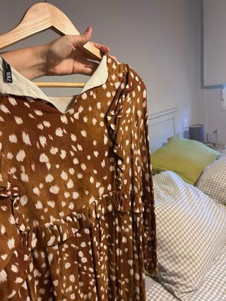 Vestido Zara Marrón Talla M