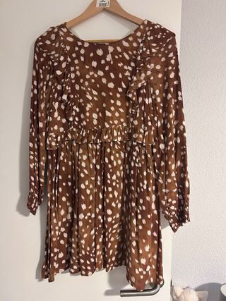 Vestido Zara Marrón Talla M