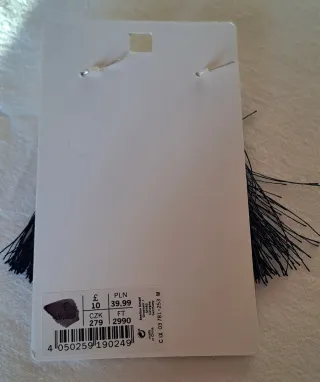 Orecchini pendenti nappa blu