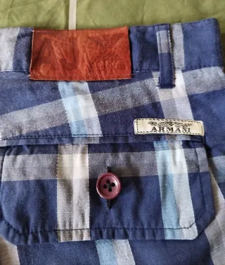 Bermuda Armani a scacchi vintage