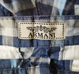 Bermuda Armani a scacchi vintage