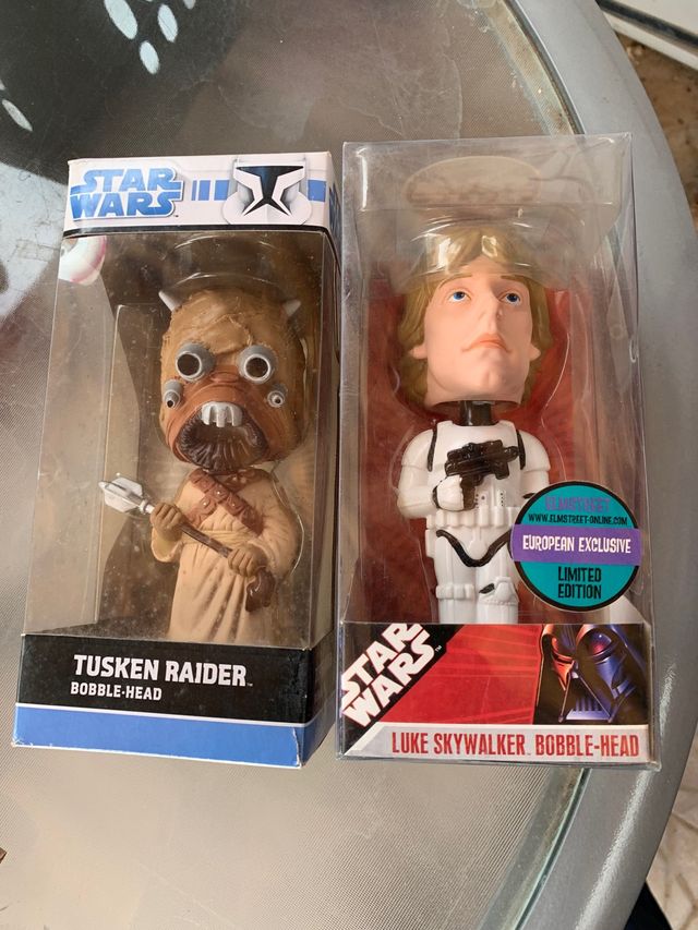 Star Wars Funko Bobble-Head Tusken Raider y Luke