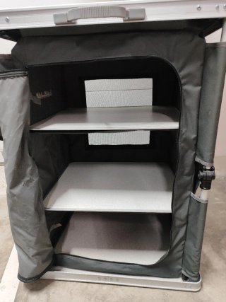 Mueble Cocina Camping Midland Gris/Blanco