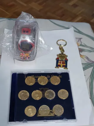 FC Barcelona Monedas de Oro y Llavero