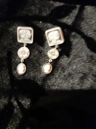 Pendientes Cameo  plata