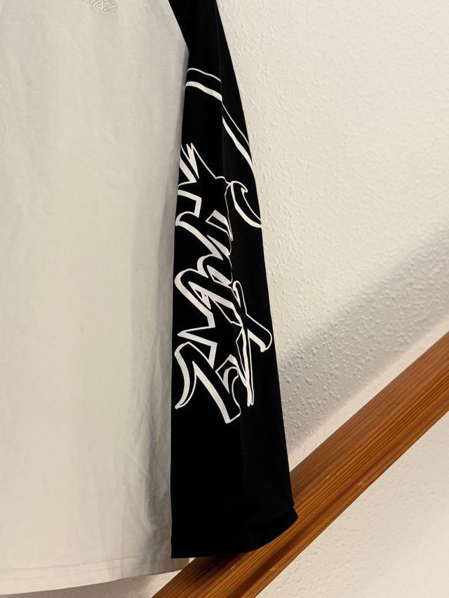 Corteiz Sudadera Manga Larga Negra Blanca