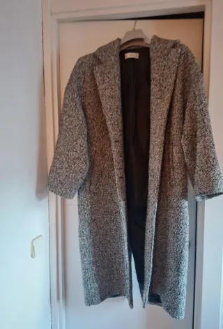 Abrigo oversize Mango gris