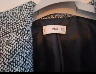 Abrigo oversize Mango gris