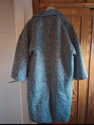 Abrigo oversize Mango gris